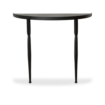 Four Hands Lois Demilune Console Table - Textured Iron
