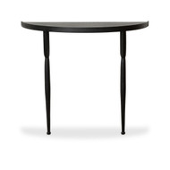 Four Hands Lois Demilune Console Table - Textured Iron