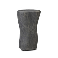 Four Hands Bomba Tall End Table - Textured Black Concrete