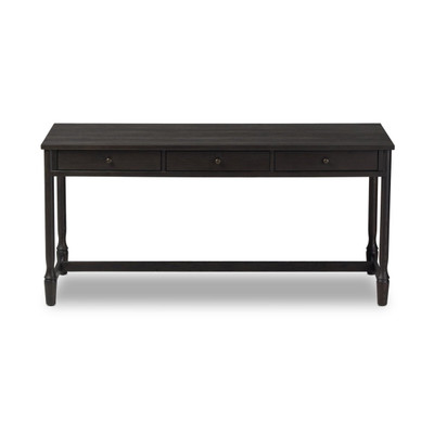 Four Hands Bari Desk - Smoked Black Resawn Oak