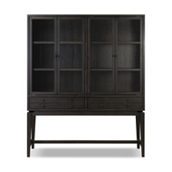 Four Hands Bergstrom Cabinet - Smoked Black