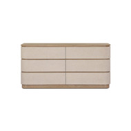 Four Hands Mariella 6 Drawer Dresser - Beige Painted Linen