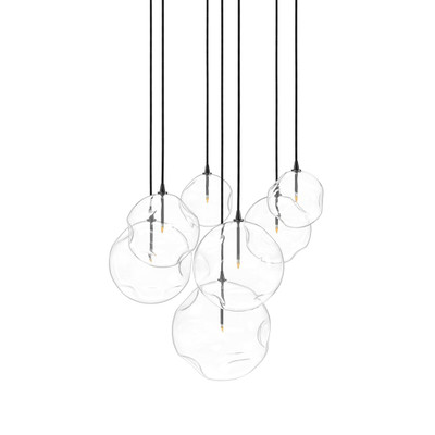 Four Hands Cluster 7 Mix Chandelier - Black Gunmetal 1