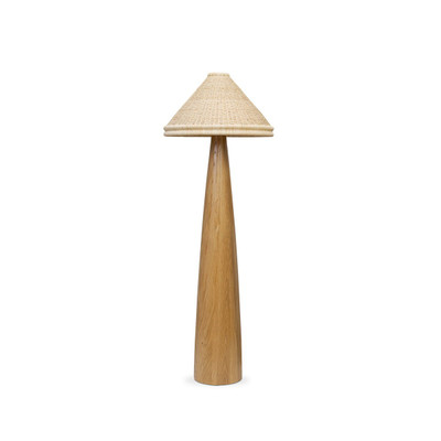 Four Hands Canela Floor Lamp - Light Raffia