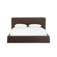 Four Hands Aidan Slipcover Queen Bed - Savoy Coffee