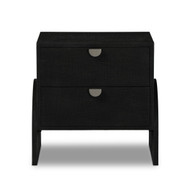 Four Hands Cressida Nightstand - Black Linen