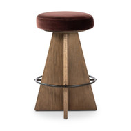 Four Hands Damon Swivel Counter Stool - Surrey Plum