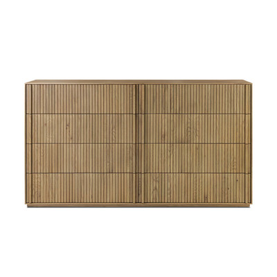 Four Hands Leo 8 Drawer Dresser - Rustic Light Natural Oak