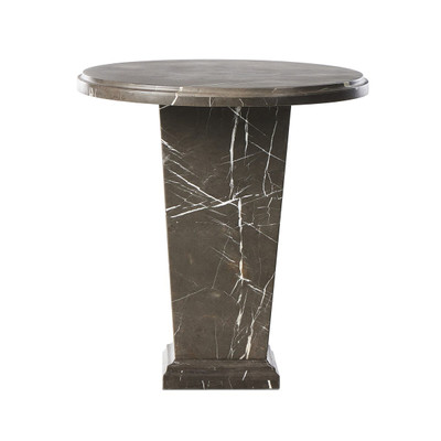 Four Hands Eslo End Table - Marble - Grey Italian Marble