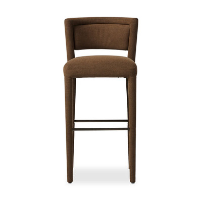 Four Hands Beverly Bar Stool - Crypton Nomad Mushroom