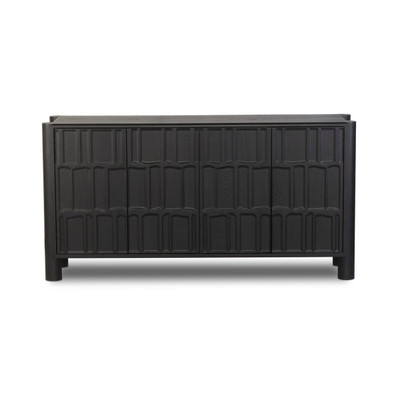 Four Hands Ezri 4 Door Sideboard - Black Oak