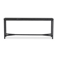 Four Hands Hammered Iron Console Table - Charcoal Marble