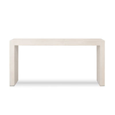 Four Hands Parish Outdoor Console Table - White Concrete