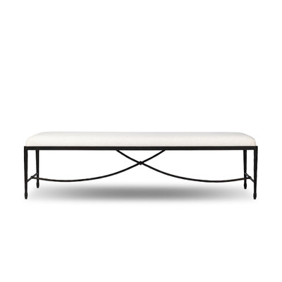 Four Hands Jade Accent Bench - Crypton Nomad Snow