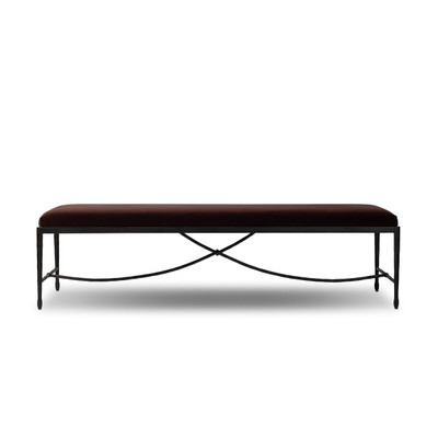 Four Hands Jade Accent Bench - Surrey Plum