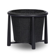 Four Hands Kernan Basket - Single Twisted Black Hyacinth