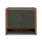 Four Hands Kiran Nightstand - Dark Green Lacquered Linen