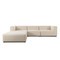 Four Hands Lawndale 3PC LAF Sectional w/ Ottoman - Fayette Cloud