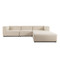 Four Hands Lawndale 3PC RAF Sectional w/ Ottoman - Fayette Cloud