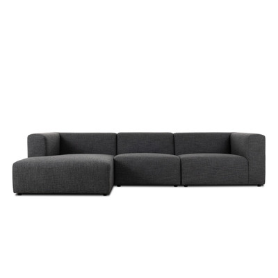 Four Hands Lawndale 3PC LAF Sectional - Saxon Charcoal
