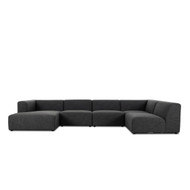 Four Hands Lawndale 5PC Sectional W/ LAFC - Saxon Charcoal