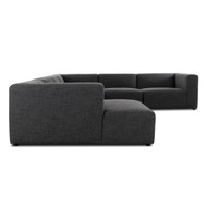 Four Hands Lawndale 6PC Sectional W/ LAFC - Saxon Charcoal