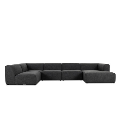 Four Hands Lawndale 5PC Sectional W/ RAFC - Saxon Charcoal