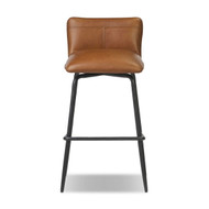 Four Hands Ridley Swivel Stool - Sonoma Chestnut - Bar