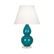Small Double Gourd Table Lamp - Peacock