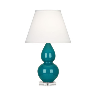 Small Double Gourd Table Lamp - Peacock