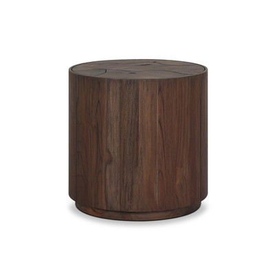 Four Hands Ridge Outdoor End Table - Stained Saddle Brown