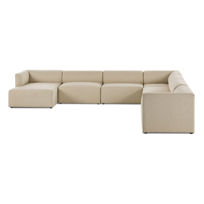 Four Hands Caprio 7PC LAF Chaise Sectional - Antwerp Natural