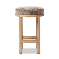 Four Hands Saldino Counter Stool - Taupe Shearling