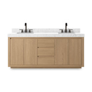 Four Hands Everett Double Vanity - Satin Light Wash Oak