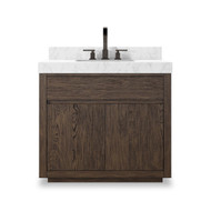 Four Hands Everett Single Vanity - Satin Espresso Oak