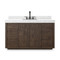 Four Hands Everett Single Wide Vanity - Satin Espresso Oak