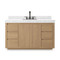 Four Hands Everett Single Wide Vanity - Satin Light Wash Oak
