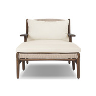 Four Hands Herrin Outdoor Chaise - Stained Saddle Brown