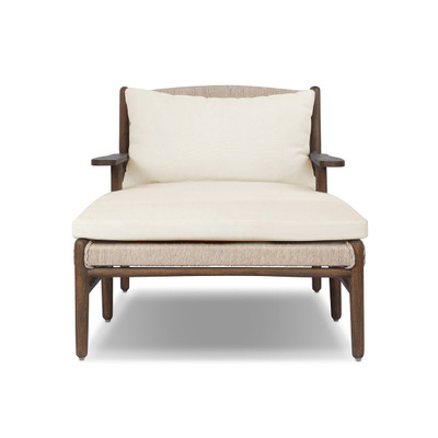 Four Hands Herrin Outdoor Chaise - Stained Saddle Brown