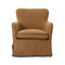 Four Hands Devon Slipcover Swivel Chair - Broadway Gilt