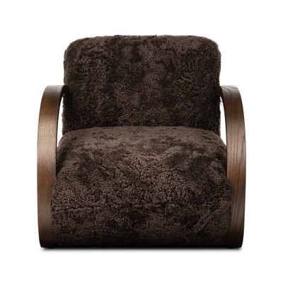 Four Hands Burke Chair - Cocoa Shearling
