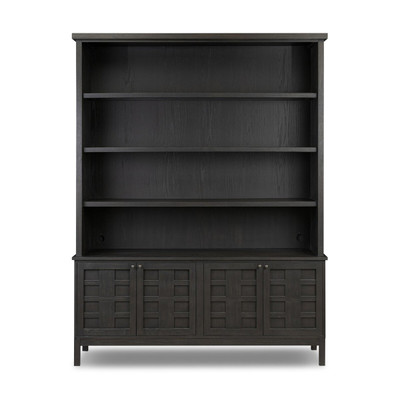 Four Hands Alessio Bookcase - Smoked Black