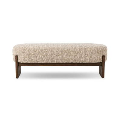 Four Hands Kirby Accent Bench - 60" - Solema Cream