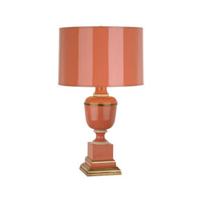 Mary McDonald Annika Accent Table Lamp - Natural Brass - Tangerine Lacquer