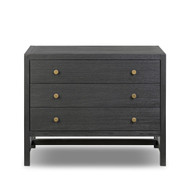 Four Hands Sullivan Nightstand - Brushed Black Acacia Solid