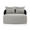 Four Hands Maven Outdoor Double Chaise - Faux Black Hyacinth