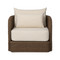 Four Hands Corrigan Outdoor Swivel Chair - Dark Textured Woven