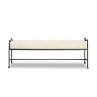 Four Hands Leona Accent Bench - Yuma Cream