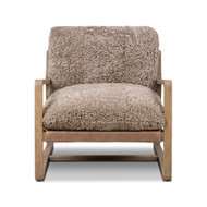 Four Hands Ace Chair - Taupe Shearling