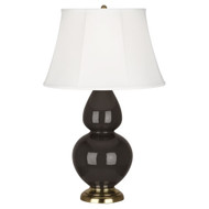 Double Gourd Table Lamp - Antique Brass - Coffee